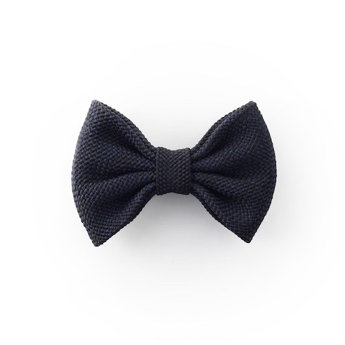 Nœud papillon Kumihimo Standard - noir, soie 100%, DOMYO